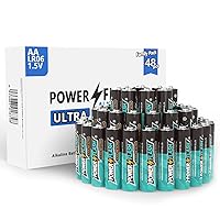 48 AA Batteries, Batteries Provide Long Lasting Power, 10 Year Battery Warranty, Alkaline AA Batteries for Home and Office Equipment (48 Count Pack)