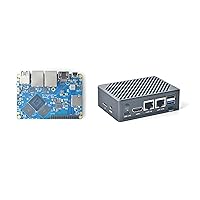 Nanopi R6C Wireless Mini WiFi Router OpenWRT, Smart Office Home Gateway, LPDDR4X RK3588S CPU 6Tops NPU Mali-G610 GPU, with PCle Gbps Ethernet for NAS IoT Device, Support Ubuntu Debian (4+32GB)