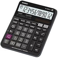 Casio DJ-120DPLUS-W-EP Plus Desktop Calculator with Check and Correct Function - Black