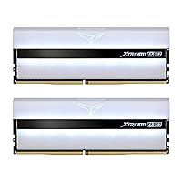 TEAMGROUP T-Force Xtreem ARGB 3200MHz CL14 16GB (2x8GB) PC4-25600 Dual Channel DDR4 DRAM Desktop Gaming Memory Ram (White) - TF13D416G3200HC14BDC01