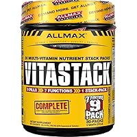 ALLMAX VITASTACK - 30 Multi-Packs - Convenient Multivitamin, Mineral & Nutrient Tablets - 30 Servings