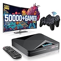 Kinhank Super Console X2 Pro Built-in 50,000+ Classic Games,Retro Gaming Consoles Compatible with 60+ emulators, S902X2 Chip, Three Systems in One, 2 Wireless Controllers,BT 5.0,Gift for Friends