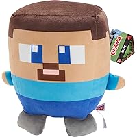 Mattel Minecraft Cuutopia 10-in Steve Plush Character, Soft Rounded Pillow Doll, Video Game-Inspired Collectible Toy Gift for Ages 3 Years & Older