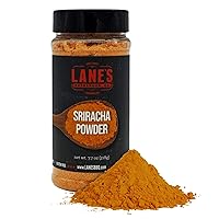 Lane's Sriracha Seasoning Powder - Premium Sriracha Powder for Cooking & Grilling | Bold, Spicy, Tangy Flavor | Perfect for Dips, Sauces & Popcorn | No MSG | No Preservatives | Gluten Free | 7.7oz