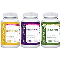 Mama's Select Goat's Rue, Blessed Thistle, and Fenugreek Bundle Combo for Rapid Natural Breast Milk Increase While Breastfeeding!