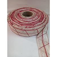 Homemade Sausage Casing, Clear Fibrous in Spiral Net of 4 cells, Roll Length is 210 ft (2.2