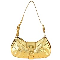 Shoulder Bag for Women - Small PU Leather Clutch Purse Adjustable Hobo Crossbody Handbag with Zipper Closure