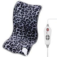 [2024 Upgrade] XL Heating Pad for Back/Shoulder/Neck/Knee/Leg Pain, Cramps and Arthritis Relief, 6 Fast Heating Settings, Auto-Off, Machine Washable, Moist Dry Heat Options, 12