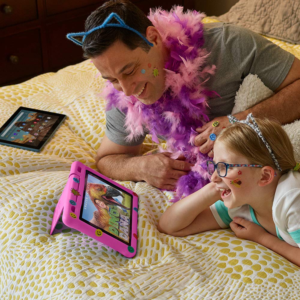 Fire HD 10 Kids Tablet – 10.1” 1080p full HD display, 32 GB, Pink Kid-Proof Case (2019 Release)