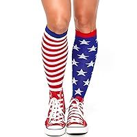 Leg Avenue Women's American Flag Knee High Socks