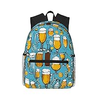 Beer Bubble Print Backpacks Casual,Pacious Compartments,Work,Travel,Outdoor Activities Unisex Daypacks