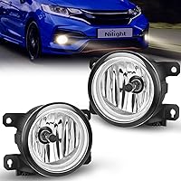 Fog Lights Assembly Compatible with Honda Civic Sedan Fog Light Assembly 2013-2021 Honda Civic 2015-2020 Honda Fit 2019-2020 Honda HR-V, 2 Years Warranty