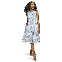 Calvin Klein Women's A-line Printed Scuba Dress