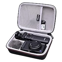 Hard Case for Sony ZV-1F / ZV-1 / ZV-1 II Digital Camera with Shoulder Strap by LTGEM, Fits Vlogger Accessory Kit Tripod and Microphone - Travel Protective Carrying Storage Bag