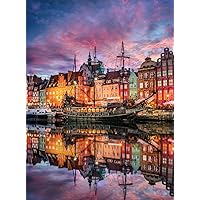 Buffalo Games - Gdansk, Poland - 1000 Piece Jigsaw Puzzle for Adults Challenging Puzzle Perfect for Game Nights - 1000 Piece Finished Size is 26.75 x 19.75, Large