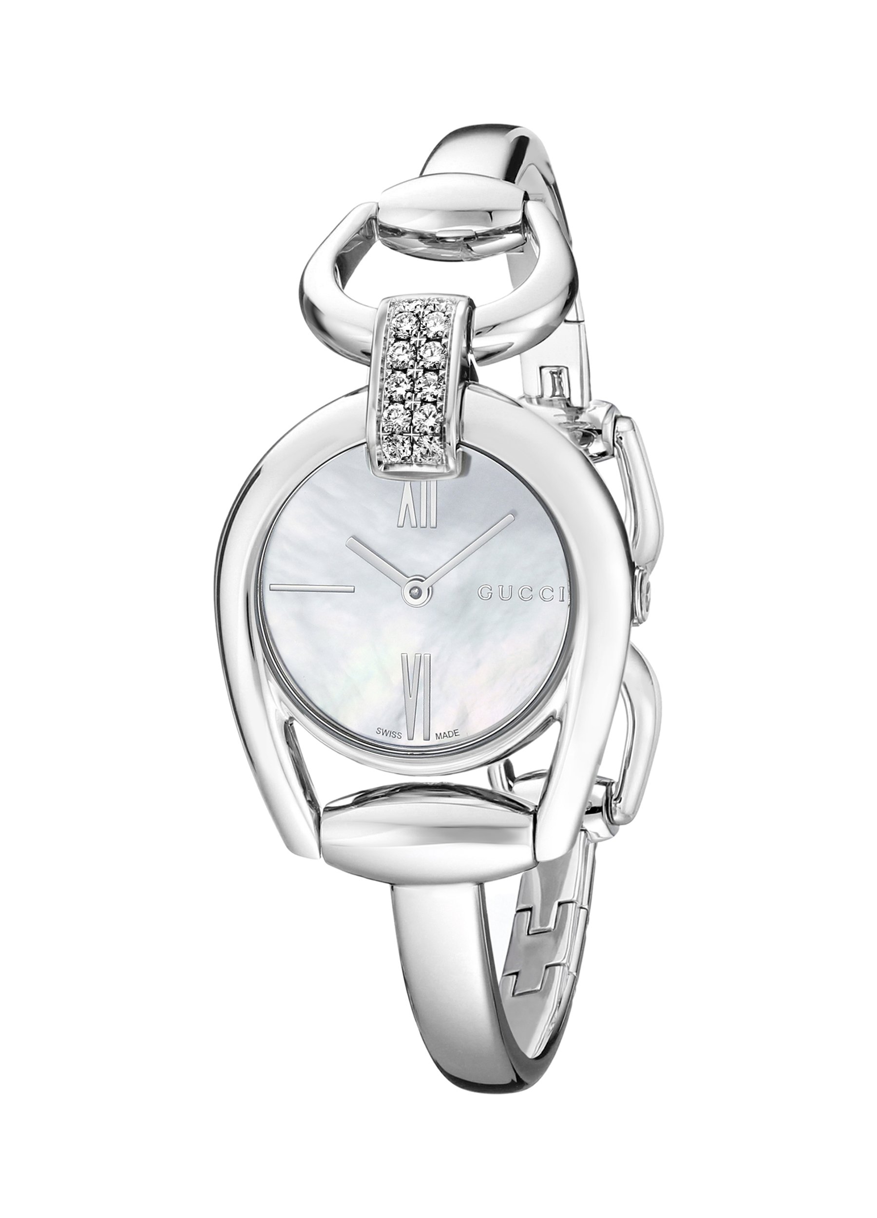 Mua Gucci Horsebit Collection Diamond-Accented Women's Watch(Model:YA139504)  trên Amazon Mỹ chính hãng 2023 | Fado