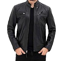 Men's Combo Gift Set Offer | Original Lambskin | Black Leather Jacket & Free Wallet