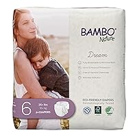 Premium Eco-friendly Baby Diapers, Size 6 (35+ Lbs), 144 Count (6 Packs Of 24)
