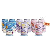 La Croix Sparkling Water - Variety Pack | 3 New Summer Flavors | Beach Plum, Black Raspberry, Guava Sao Paolo. Naturally Essenced Flavored Water, 12 Fl Oz (Pack of 15)