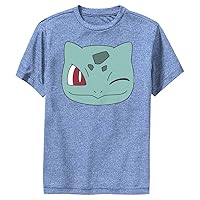 Pokemon Bulbasaur Face Boys Short Sleeve Tee Shirt