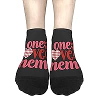 One Loved Meme Girls Crew Socks Ankle For Men Socks
