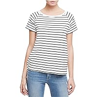 Sanctuary Clothing Womens Stripe Knit Basic T-Shirt