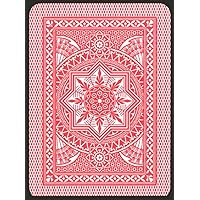 Deck of Premium Modiano Cristallo 4 PIP 100% Plastic Playing Cards - Includes Bonus Cut Card! (RED)