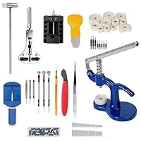 Watch Repair Tool Kit + Watch Press Set, Professional Spring Bar Tool Set,Watch Band Link Pin Tool Set with Carrying Case, Watch Battery Replacement Tool Kits