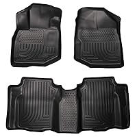 Husky Liners - Weatherbeater | Fits 2009 - 2013 Honda Fit - Front & 2nd Row Liner - Black, 3 pc. | 98491