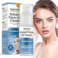Instant Face Lift Cream, Temporary Skin Tightening Cream with Hyaluronic Acid, Visibly Firming Loose Sagging Skin for Face and Neck in 2 Minutes, Smooth Fine Lines and Wrinkle