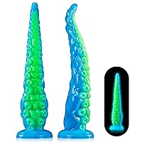 Luminous Tentacle Dildo Sex Toy - 12.9'' Anal Dildos Adult Toys, Strong Suction Cup Dildo Anal Sex Toys for C U G-Spot Stimulation, Soft Silicone Huge Dildo Womens Sex Toys for Men Couples Sex Machine