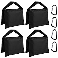 ABCCANOPY Sandbag Photography Weight Bags for Video Stand,4 Packs (Black)