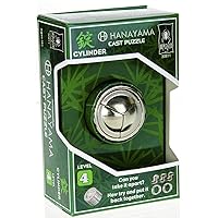 BePuzzled |Cylinder Hanayama Metal Brainteaser Puzzle Mensa Rated Level 4, for Ages 12 and Up
