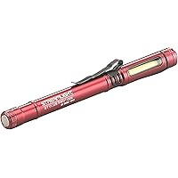 Streamlight 66705 Stylus Pro COB 160-Lumen USB Rechargeable, Magnetic Penlight Flashlight with Pocket Clip and USB Cord, Red, Box