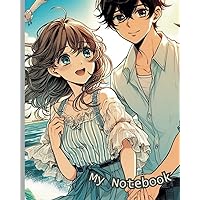 Notebook a righe manga - Block notes a righe Manga - per appunti estivi - anime e manga: linea Manga Print (Italian Edition)