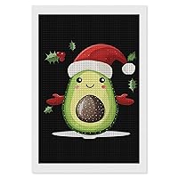 Avocado Merry Christmas DIY 5D Diamond Art Painting Kits for Adult Square Full Drill Picture Craft for Wall Home Bedroom Decoration