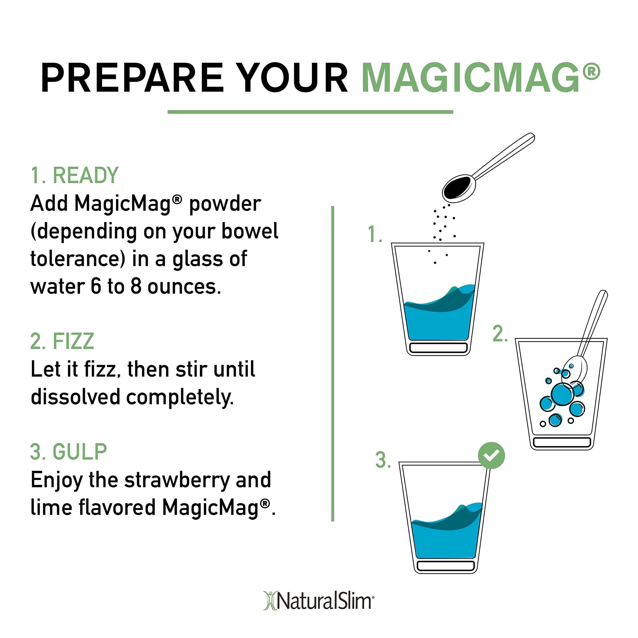 NaturalSlim Dynamic Duo - MagicMag Magnesium Powder Stress & Sleep Support Drink & Kadsorb Potassium Caps Electrolyte Balance Normal pH Support - Natural Aid for a Slow Metabolism
