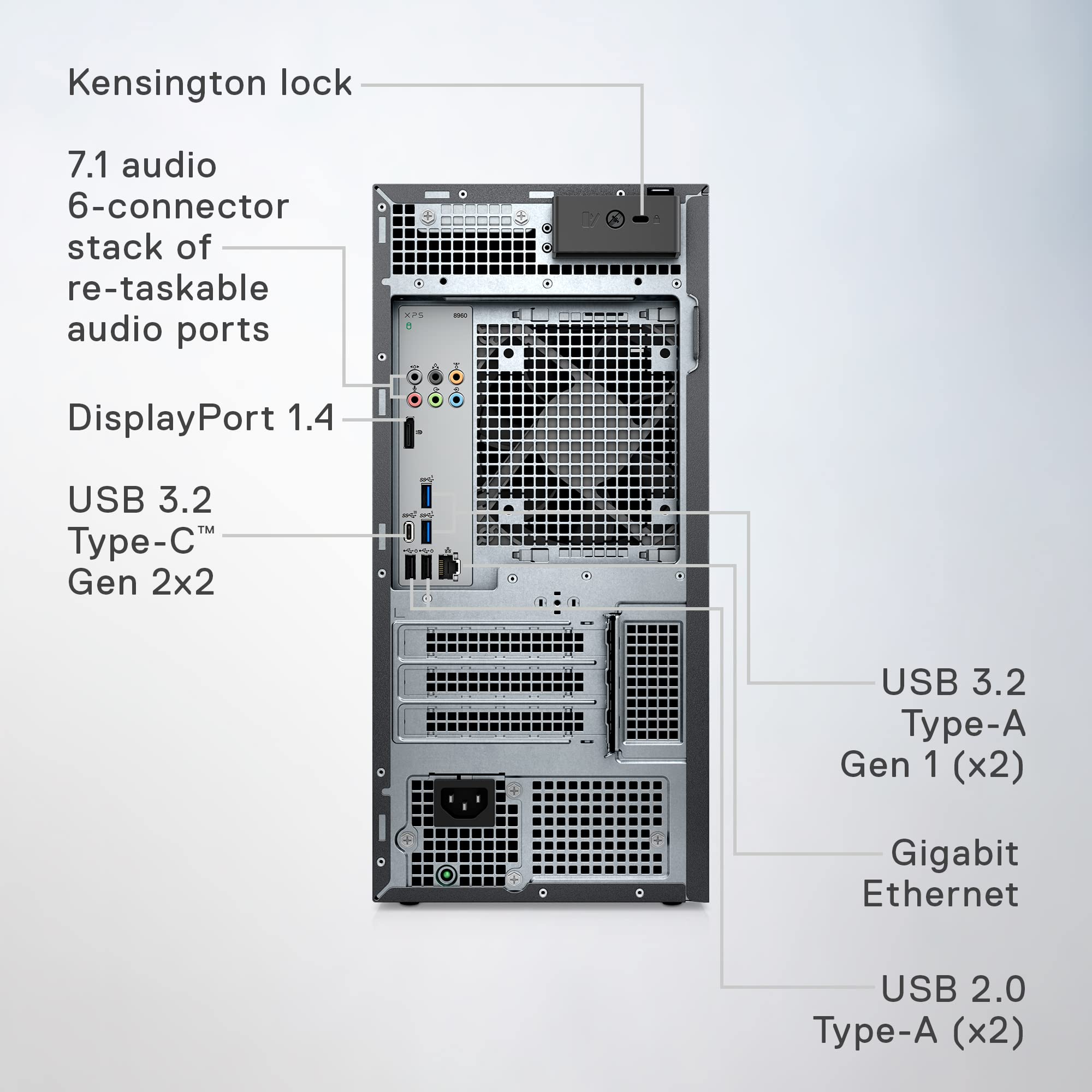 Dell XPS 8960 Desktop Intel Core i9-13900K, 32 GB DDR5 RAM, 1 TB SSD, NVIDIA GeForce RTX 4070 12 GB GDDR6X, Windows 11 Pro, 1-Year Premium Support + 6-Months Migrate - Black