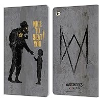 Officially Licensed Watch Dogs Legion Nice to Beat You Street Art Leather Book Wallet Case Cover Compatible with Apple iPad Mini 4