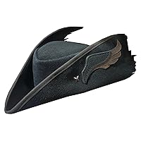 Bloodborne 4 Hunter Black Suede Leather Hat (Suede Leather, Large)