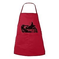 Funny Cooking Apron, I Don't Always DIE Jason Inspired, Kitchen Apron, Grilling Two Pockets, Baking Apron (Red)