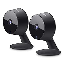 Home Security Camera HD 1080P(2 Pack) Motion Detection,Include 2 SD Cards,Two-Way Audio,Night Vision,WiFi Indoor Surveillance Wired for Baby/pet,Alexa and Google,Cloud Service (US Server)