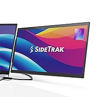 SideTrak Swivel Pro Touch 13.3” | Ultra Slim Attachable Portable Touchscreen Monitor for Laptop | FHD IPS Rotating Dual Laptop Screen | PC & Chrome Compatible | USB-C Connection