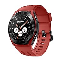 Mentech Xe1 Smartwatch, Lightweight Fitness Tracker with 1.2 Inch Touch Screen, 110 Sports Modes, GPS, Sunlight Visible, 5ATM Waterproof, 14 Days Battery Life, for Android and iOS Mobile Phones