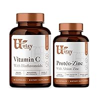 | Vitamin C Complex | 400mg Vitamin C with Acercola & Citrus Bioflavonoids + Proteo-Zinc Chelated Zinc for Immune Health