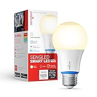 Smart Light Bulbs 100W, Zigbee Hub Required, Soft White Smart Bulbs Work with Alexa, Google, SmartThings, Echo 4th, Echo Show 10, Echo Plus, Dimmable A19 LED Light 2700K 1500LM, E26 1 Pack