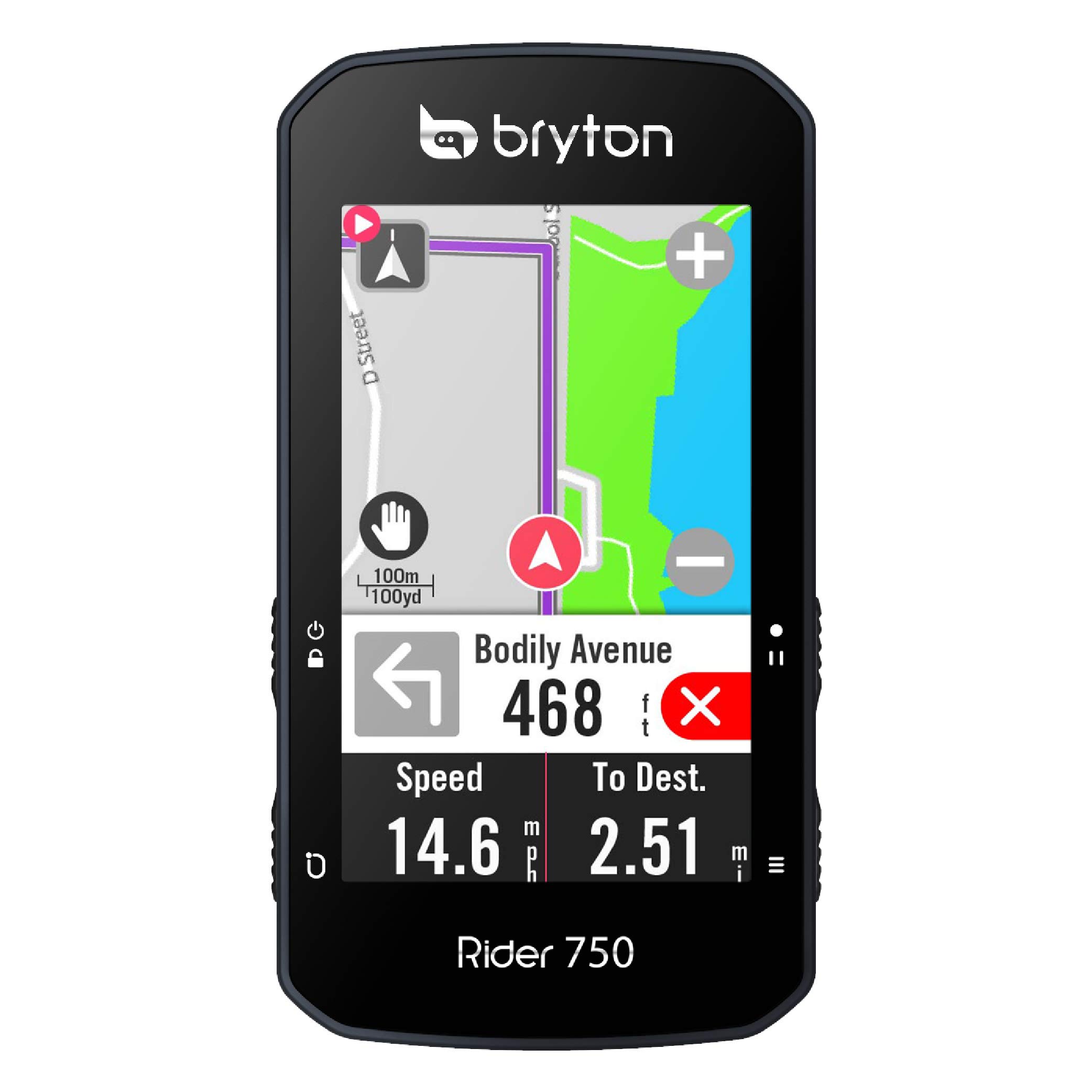 Bryton Rider 750E GPS Cycle Computer, Black