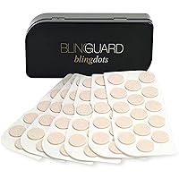 BlingGuard BlingDots Earring Support & Stabilizer - 90 Dots/45 Pairs - Drooping Earring Disc Ear Lobe Back Support, Lifts Large & Heavy Earrings