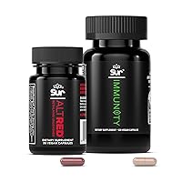 AltRed Beet Root Capsules for Muscle Recovery and Sports Nutrition (30 Capsules) Immunity Immune Support Supplement and Vitamin C Antioxidant Superfood Blend (120 Capsules) Bundle, Certified