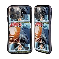 Head Case Designs Officially Licensed Jaws Collage Art Graphics Hybrid Case Compatible with Apple iPhone 14 Pro